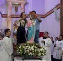 Presidente da Câmara participa da coroação de Nossa Senhora da Guia durante abertura de festejo em Várzea Grande