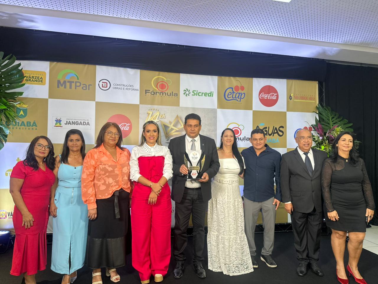 Presidente da Câmara, Wanderley Cerqueira, é homenageado no 14º Top Empresarial em Cuiabá