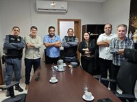 Presidente Wanderley Cerqueira recebe visita institucional do Ten Cel Franklin e do Major Wellison