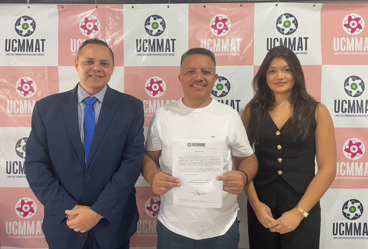 Vereador Carlinhos Figueiredo toma posse como presidente da UCMMAT