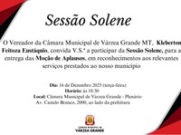 Vereador Kleberton Feitoza realiza Sessão Solene para entrega de Moções de Aplausos